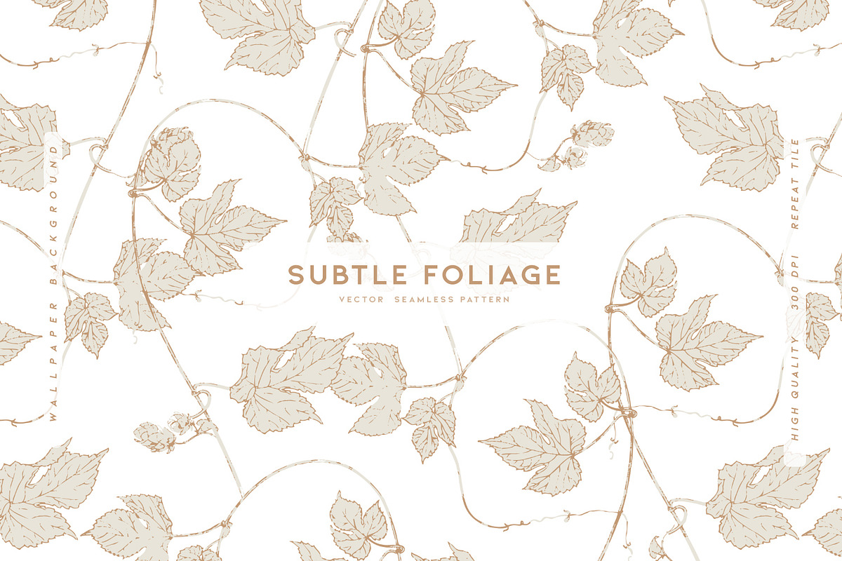 Subtle Foliage, a Wallpaper Graphic by MalyskaStudio (Photo 1 of 14)