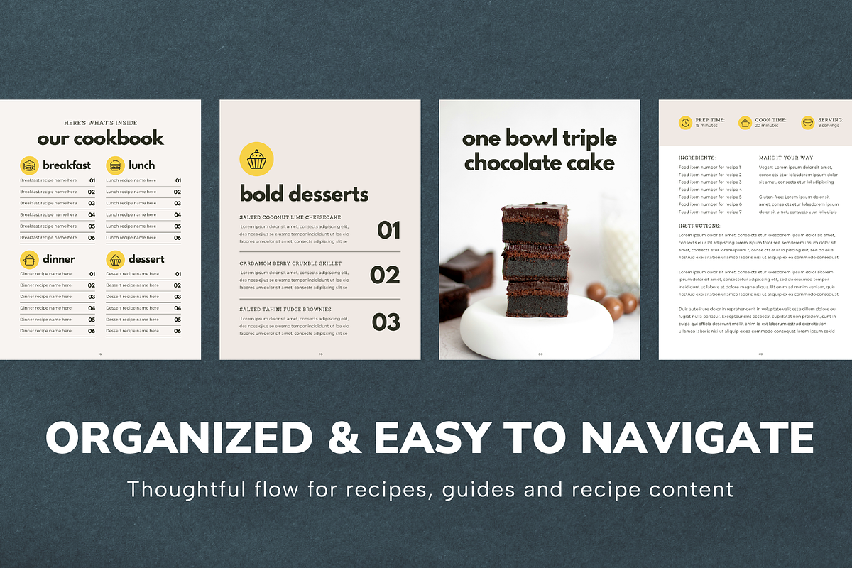 Food Creator Cookbook Template, a Magazine Template by Studio Soluna (Photo 6 of 10)