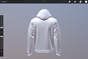 3D Model Hoodie for Procreate App, an Object 3D Model by Shorty Graphics Shop (Thumbnail 5 of 6)