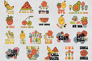 Goovy Banana. Fruit Retro Patterns, a Pattern Graphic by MeadowFox (Thumbnail 5 of 8)