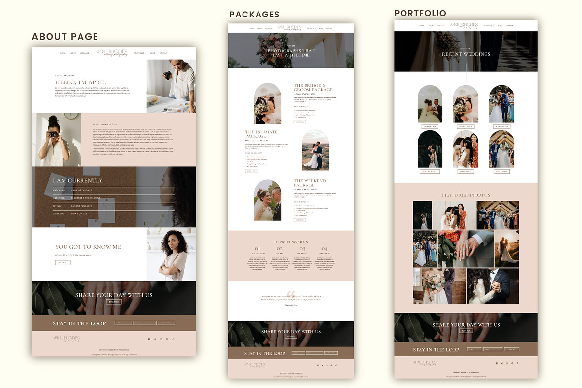 Photography Elementor Website Theme, a WordPress Template by Templatez.Co (Photo 4 of 7)