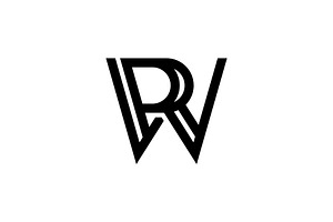 Monogram Letter RW WR Logo, a Branding & Logo Template by Buqancreative