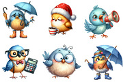 Quirky Funny Cartoon Bird Clipart, an Illustration by DreamArtGraphic (Thumbnail 4 of 4)