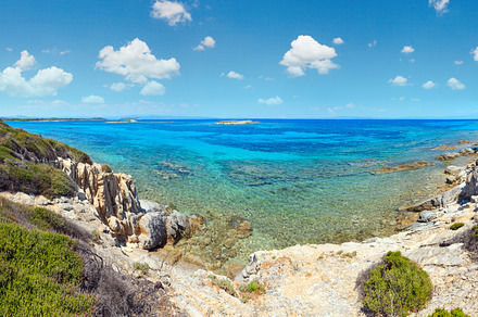 Aegean sea coast landscape, view near Karidi beach (Chalkidiki,, a Nature Photo by YuriyB