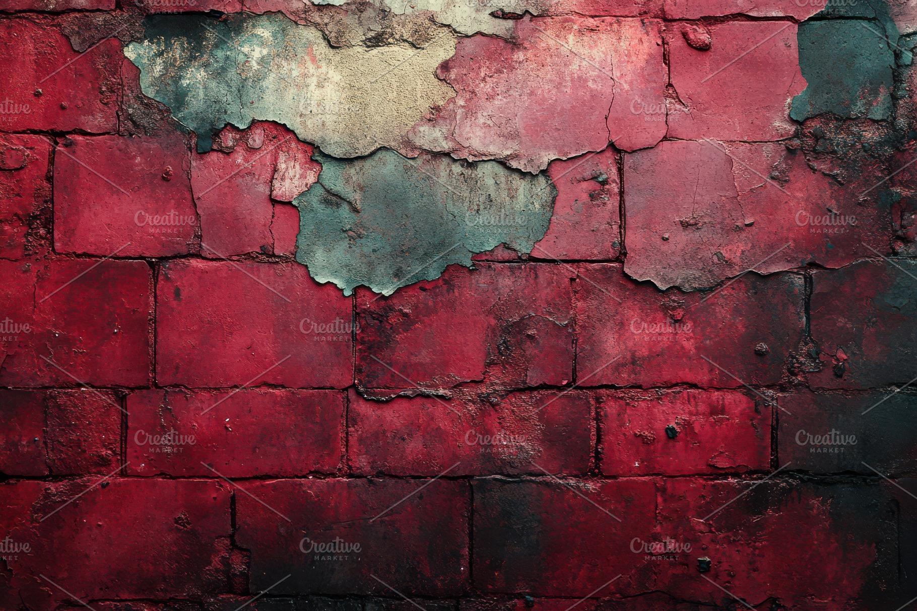 Weathered Red Brick Wall Texture Dec, an Abstract Photo by Pixeness Studio