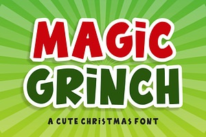 Magic Grinch - Comic Font, a Sans Serif Font by Limited.studio