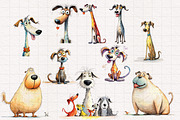 Quirky Dog Clipart Bundle, an Animal Illustration by PaintPixelCo (Thumbnail 5 of 10)