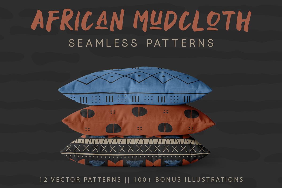 African Mudcloth Patterns, a Pattern Graphic by Tay Rho Design Shop (Photo 1 of 9)