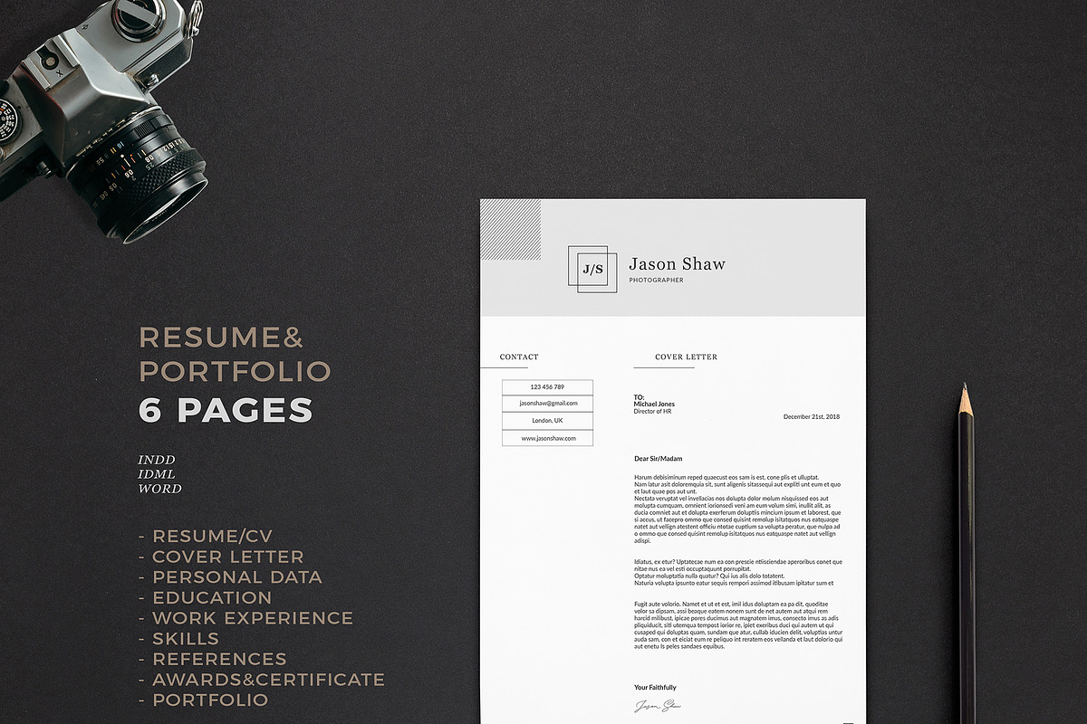 Alpha Resume Template, a Resume Template by Nina Shaw (Photo 4 of 9)
