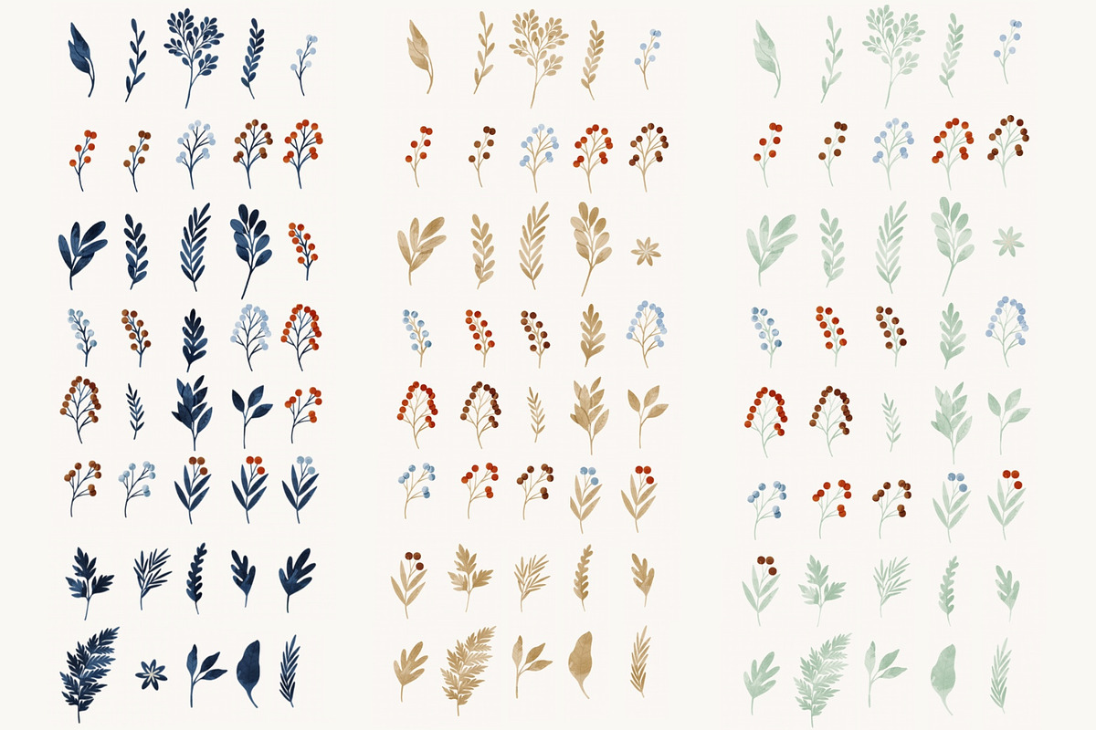 Winter Botany Set, a Decorative Illustration by Helga Wigandt (Photo 8 of 10)