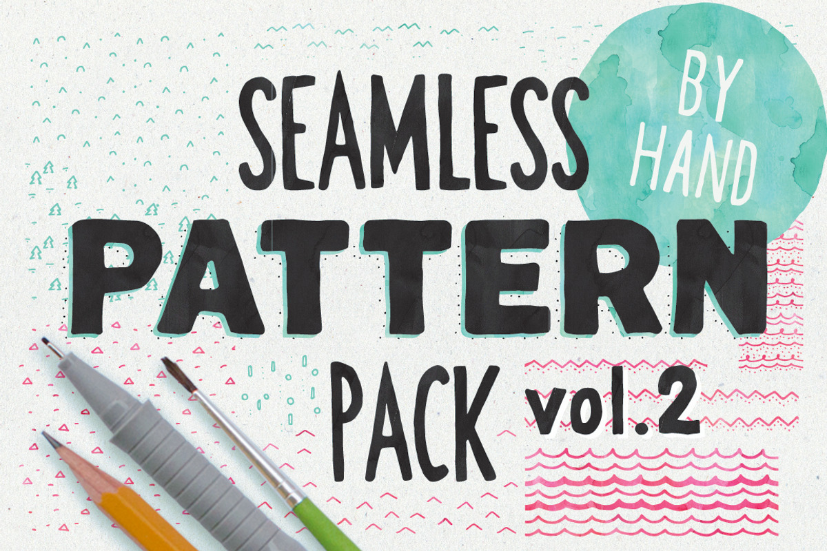 HandSketched Seampless Patterns II., a Pattern Graphic by Vitek Graphic (Photo 1 of 5)