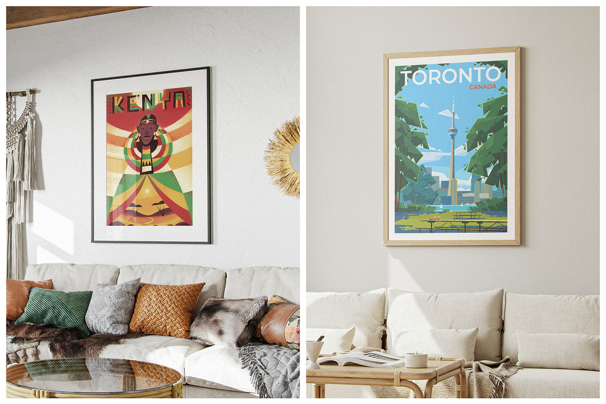 Travel Posters. Mega Bundle., a Decorative Illustration by Red Monkey (Photo 19 of 20)
