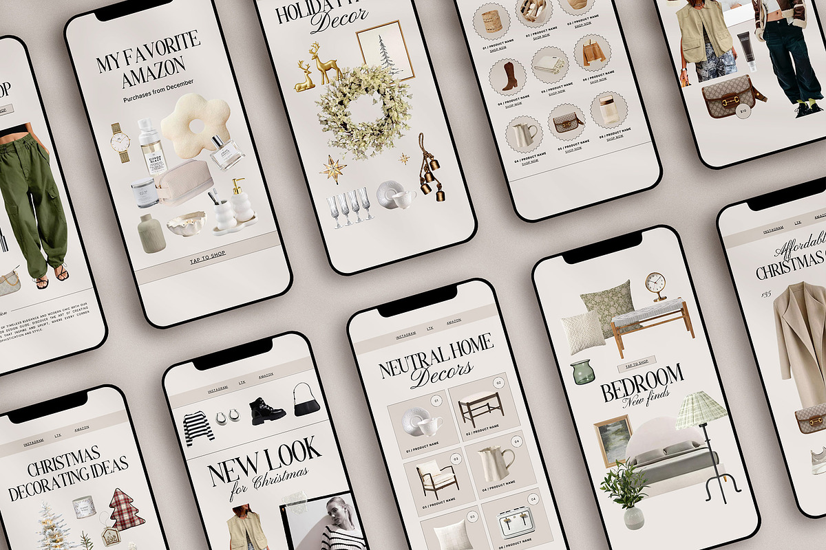 40 Christmas LTK Instagram Stories, a Social Media Template by Amaré Creative (Photo 3 of 6)