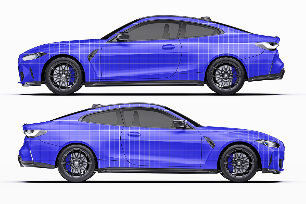 Performance Sport Coupe Mockup Set, an Advertising Mockup by Halal Graphic Studio (Photo 9 of 12)