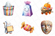 Halloween Trick or Treat Clipart, an Illustration by DreamPrint404 (Thumbnail 4 of 5)