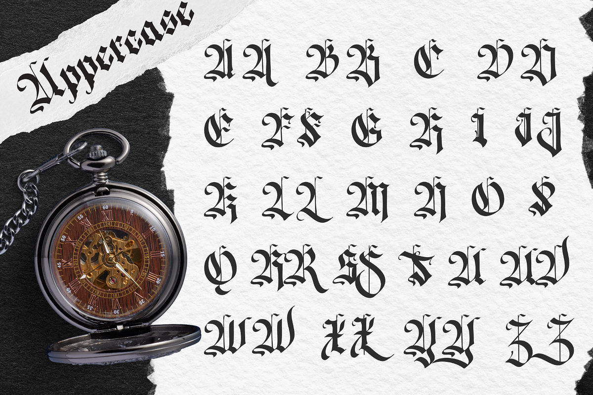 Zhatend Sildyer - Blackletter Font, a Blackletter Font by Randi Irvan | Rvandtype (Photo 9 of 11)