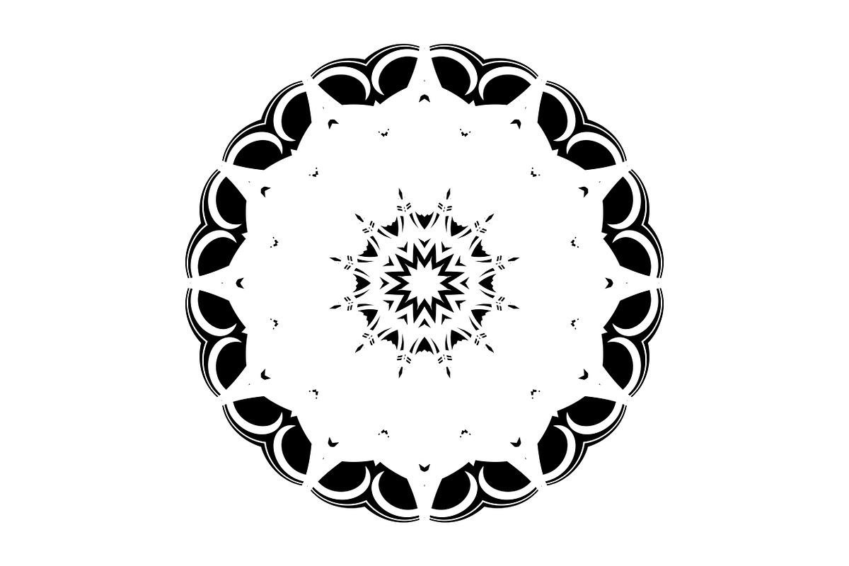 Modern Black and White Mandala Pack, a Decorative Illustration by NJ Himel (Photo 50 of 101)