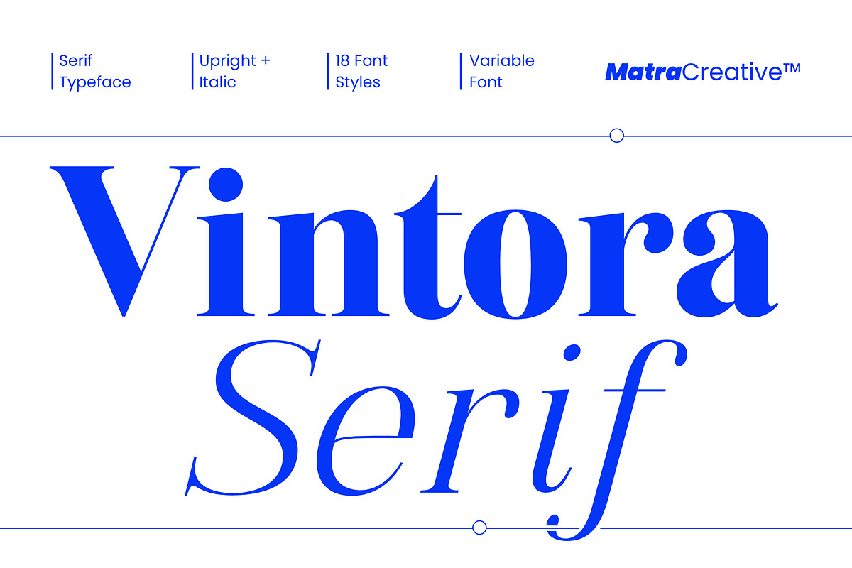 Vintora Serif, a Font by Matra Creative (Photo 1 of 16)