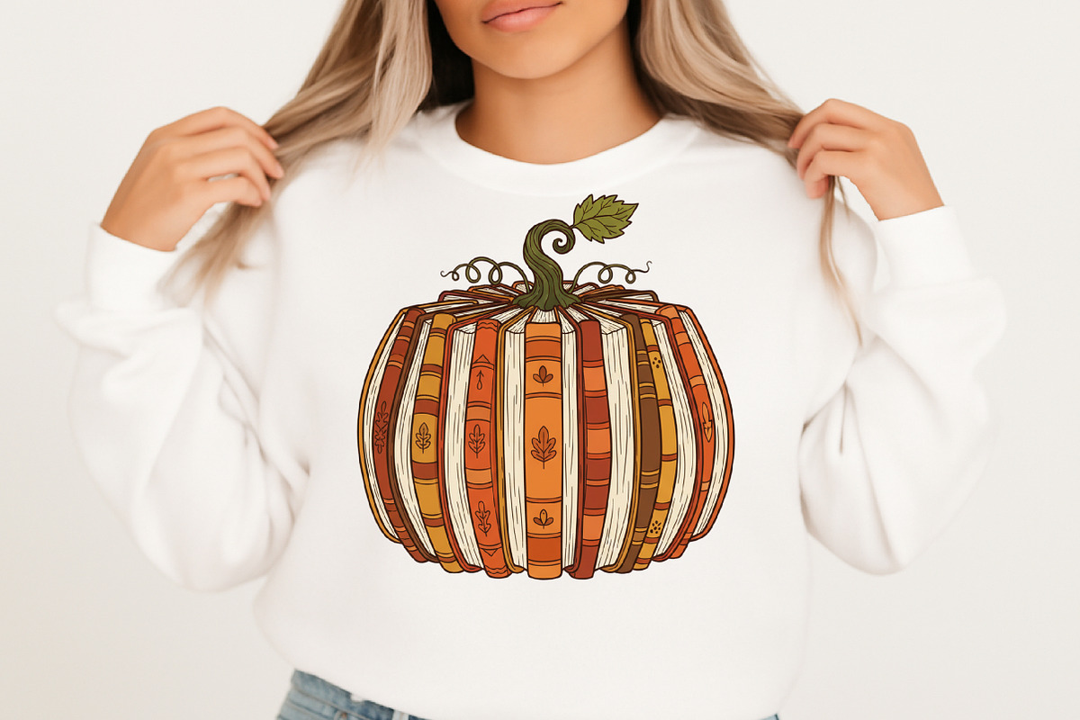 Fall Book Pumpkin Halloween Teacher, an Illustration by Libby Wishes (Photo 2 of 6)