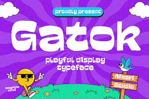 Gatok - Playful Display Typeface