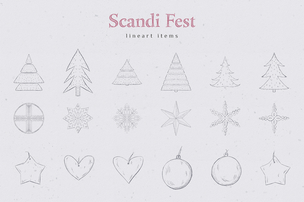 Scandi Fest collection, an Object Graphic by Gray Cat Graphics (Photo 8 of 10)