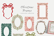 Christmas holiday frames backgrounds, a Background Graphic by Grace Noboa Illustrations (Thumbnail 7 of 13)