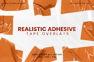 Realistic Adhesive Tape Overlays