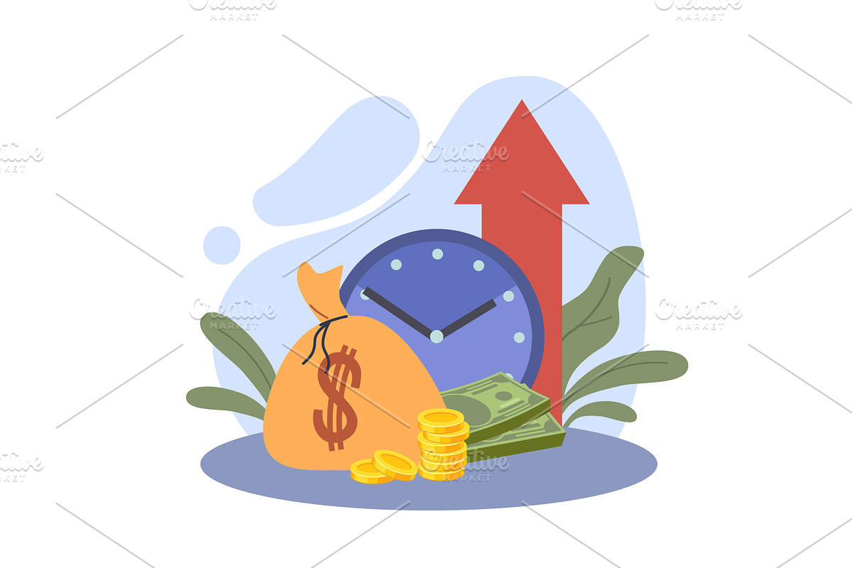 Investment growth. Increasing, a Finance Illustration by YummyBuum