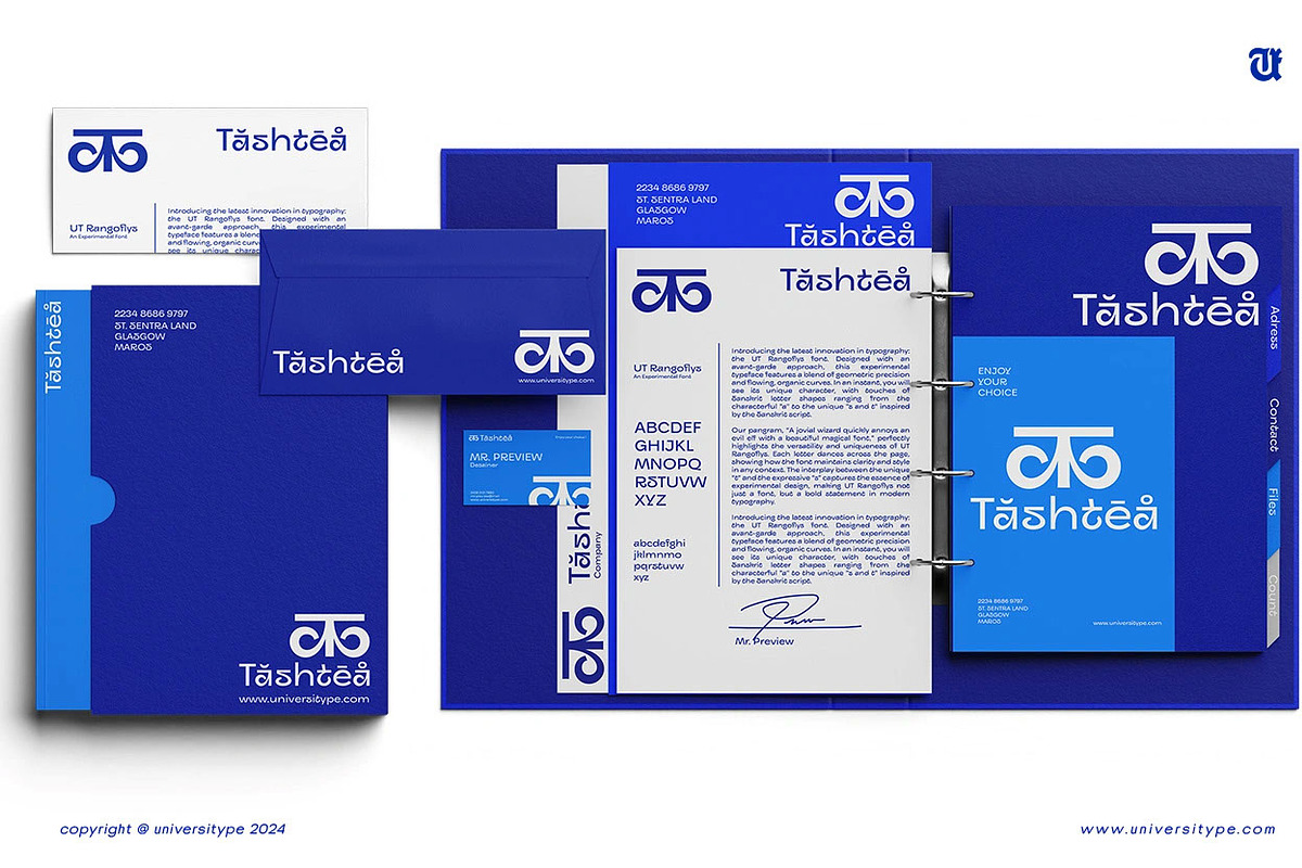 UT Rangoflys - An Experimental Font, a Sans Serif Font by Universitype (Photo 3 of 7)