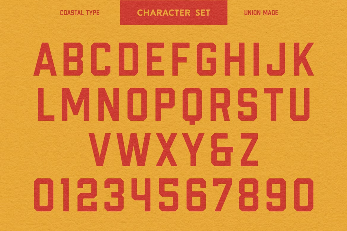 Unite - Vintage Geometric Font, a Sans Serif Font by Luna Shop (Photo 6 of 6)