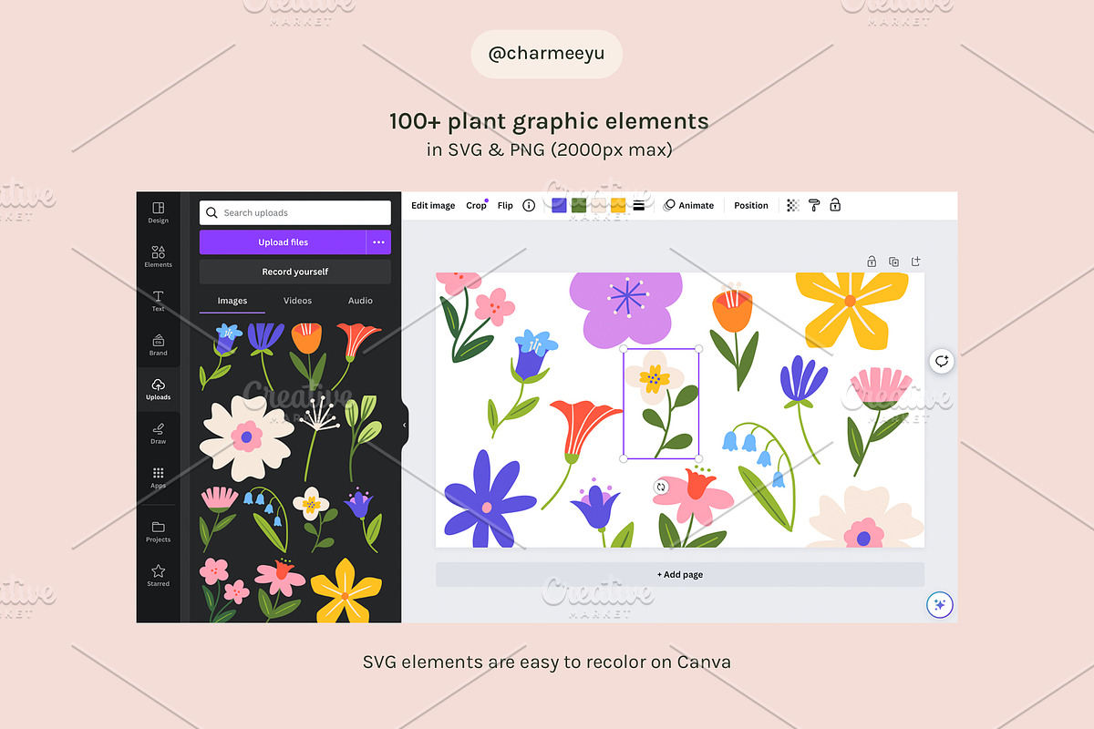 Blossom: Floral Vector Graphic Pack, a Graphic by Charmaine Yu (Photo 3 of 10)