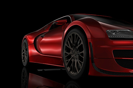 Sport car in perspective stock photo containing car and black, a Transportation Photo by Pozitivo