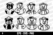 Mascot of a bear, an Animal Illustration by Vectorhight (Thumbnail 1 of 5)