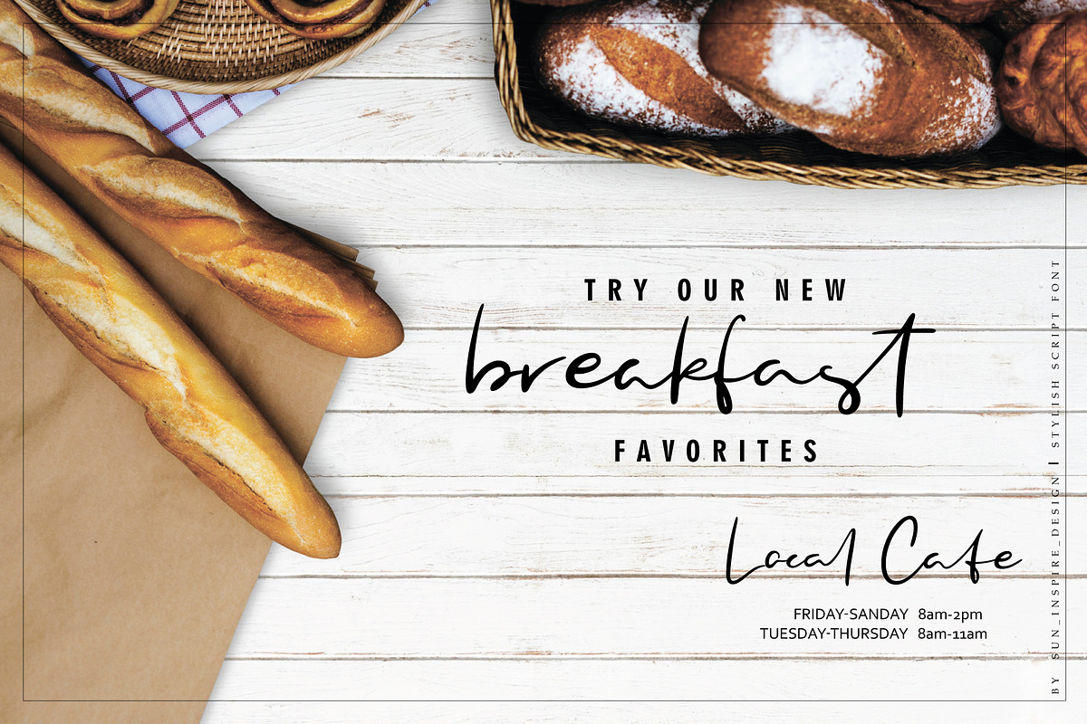 Manhattan Blue Script Font, a Script Font by SiDesign (Photo 9 of 12)