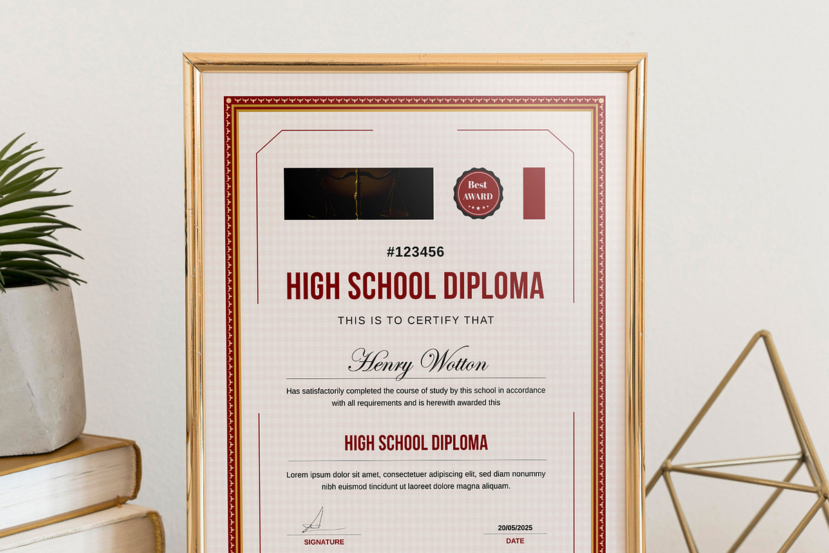 Classic Certificate Design, a Stationery Template by MightyDesign (Photo 4 of 8)