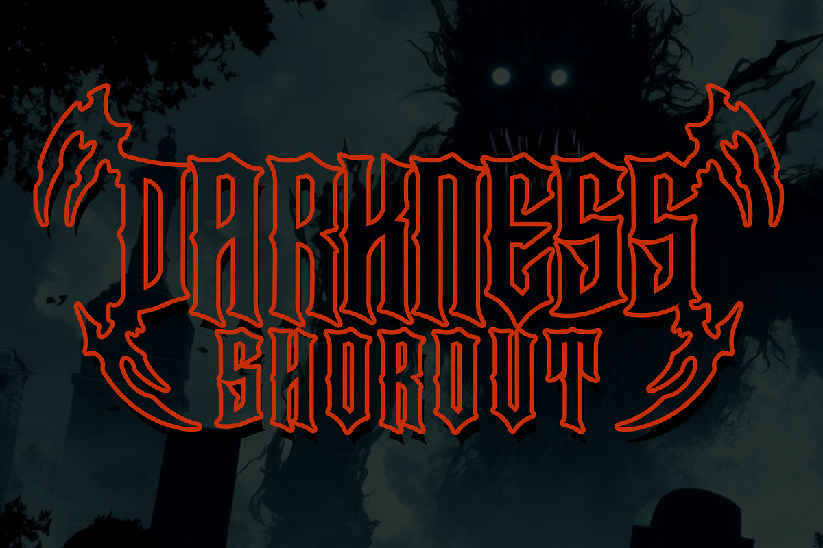 DRAKENHOLD Black Metal Display, a Blackletter Font by dansdesign (Photo 4 of 12)