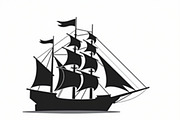Classic Sailing Ship Vector Bundle, a Graphic by balal (Thumbnail 9 of 11)