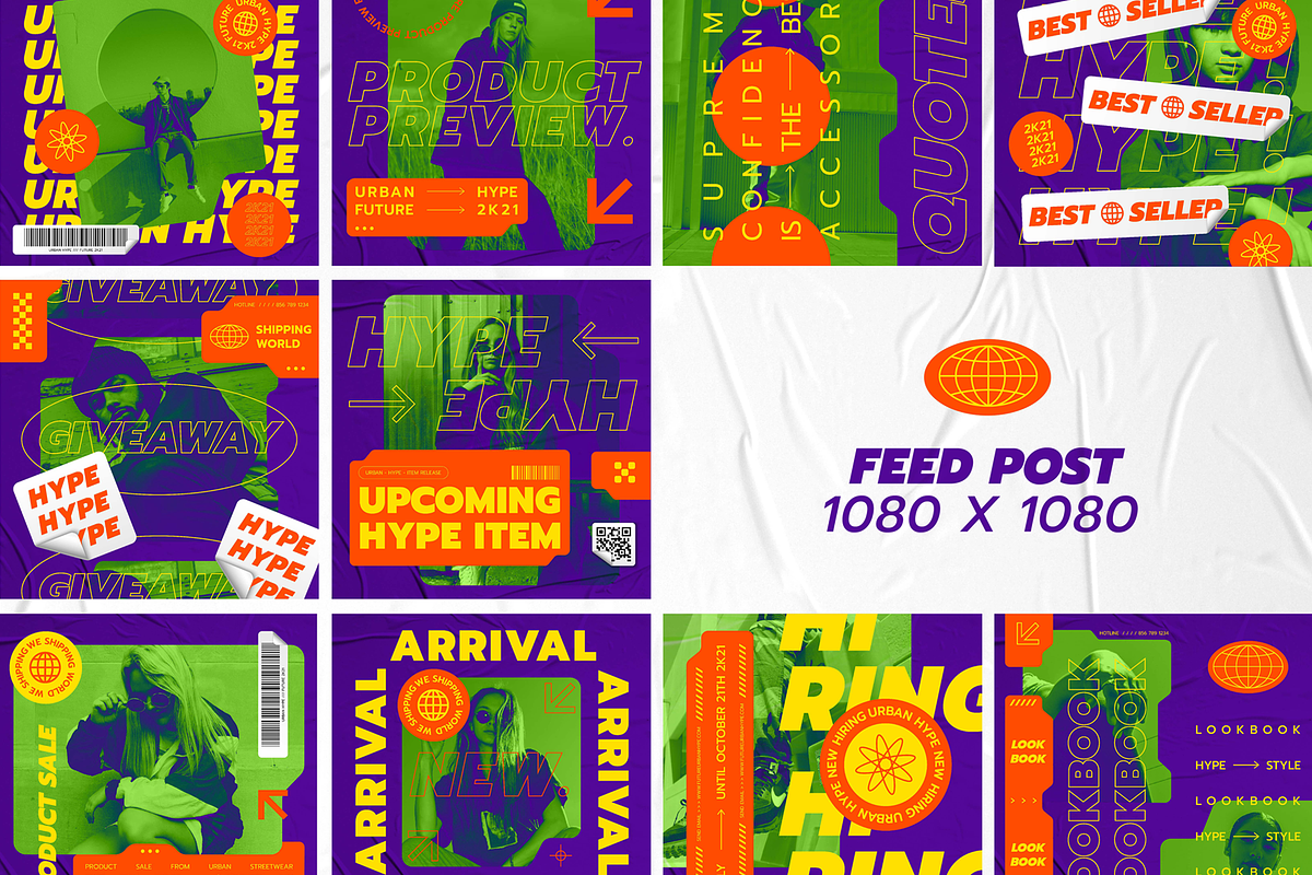Urban Hype Social Media Kit, a Social Media Template by Creative Zeune (Photo 4 of 5)