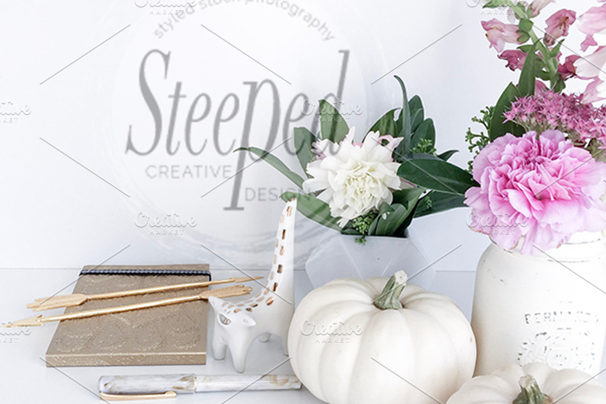 Styled Stock Photo white pumpkin, a Business Photo by life i design by Nicki (Photo 1 of 3)