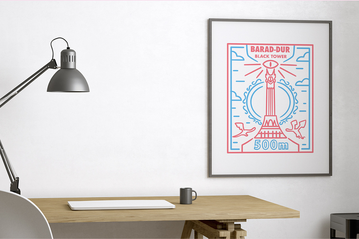 Middle Earth Map, an Object Illustration by Great Glebsby (Photo 6 of 8)