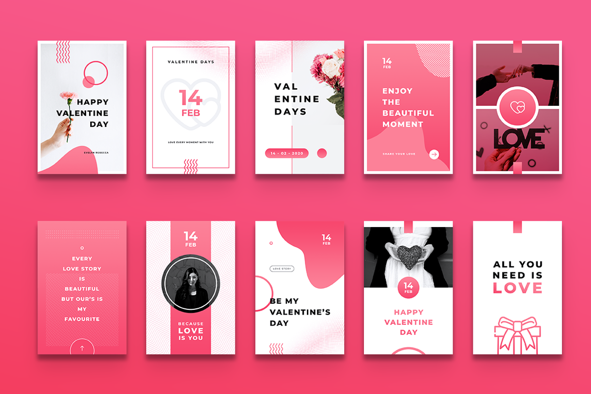 Happy Valentines Day Pinterest Post, a Social Media Template by Rahardi Creative (Photo 6 of 6)