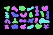 Colorful Blob Shapes, an Object Graphic by Olena Halahan (Thumbnail 4 of 5)