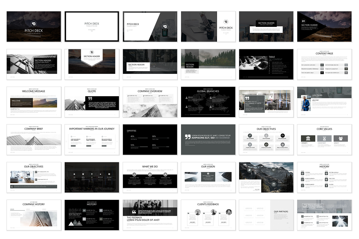 Business Pitch Deck PPTX Template, a Presentation Template by AdrianDragne (Photo 4 of 11)