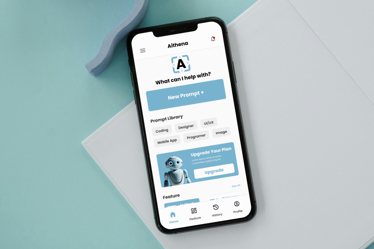 Aithena - AI Chatbot Mobile App, an App Template by twinstd (Photo 5 of 5)