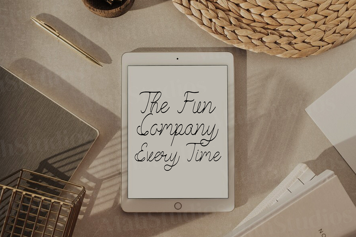 Grolly Script Fonts, a Script Font by mahstudios (Photo 6 of 16)