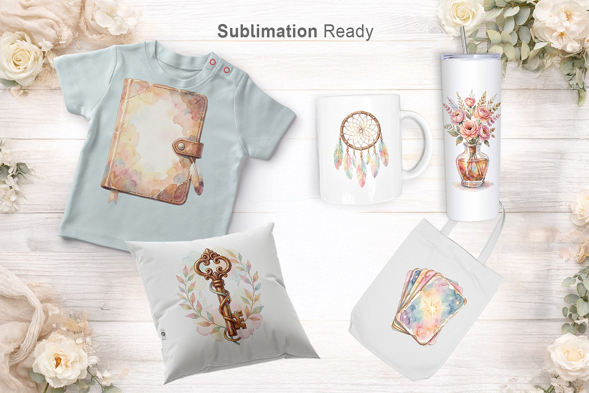 Boho Junk Journal Sublimation, an Illustration by Artnoy (Photo 7 of 8)