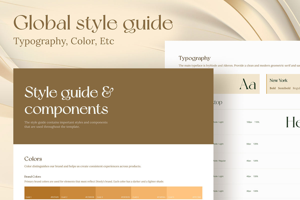 Dinely - Luxury Restaurant Website, an UI Kit Template by dhuhacreative (Photo 12 of 16)