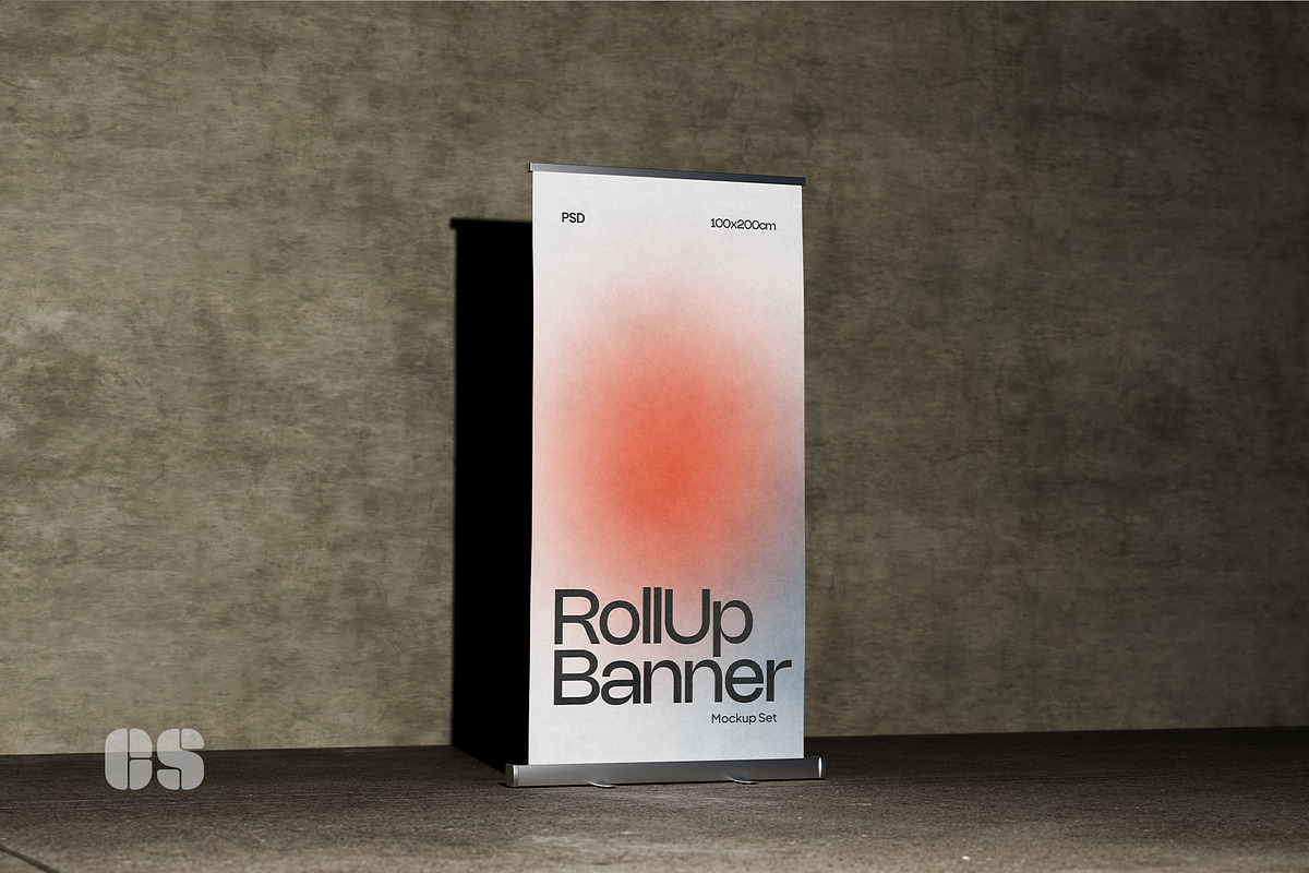 Roll Up Banner Mockup, an Advertising Mockup by Croma Studio (Photo 4 of 4)