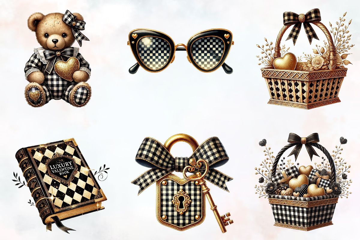 Luxury Valentine Sublimation Clipart, an Illustration by RobertsArt (Photo 5 of 7)