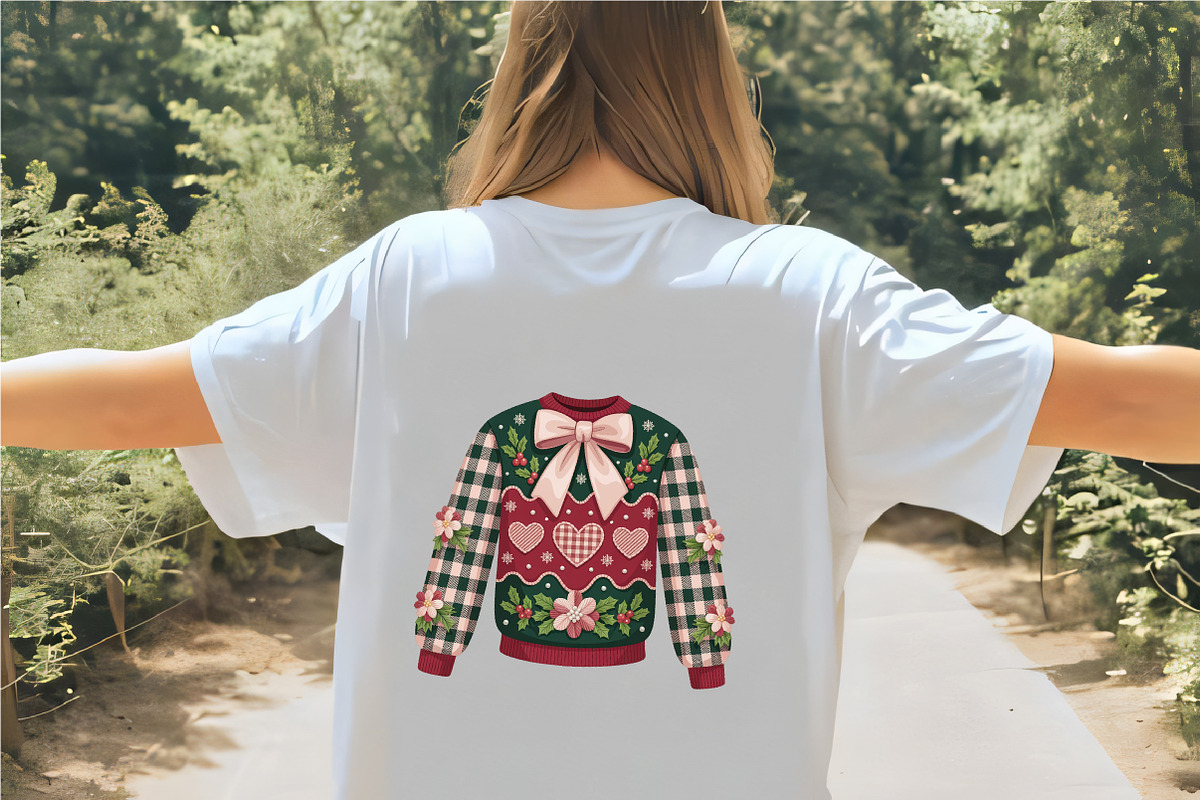 Faux Embroidery Ugly Christmas Sweat, an Illustration by CrexoraLab (Photo 3 of 4)